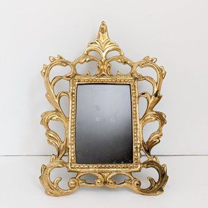 Ornate Vintage Brass Hollywood Regency 4x6 Picture Photo Frame